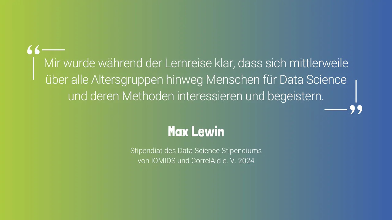 Unser Stipendiat Max