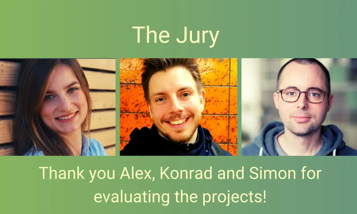 Photo collage of three people. All are approx. 25-35 years old and white. Two of them are smiling, one looks serious. The two men are wearing a hoodie. 